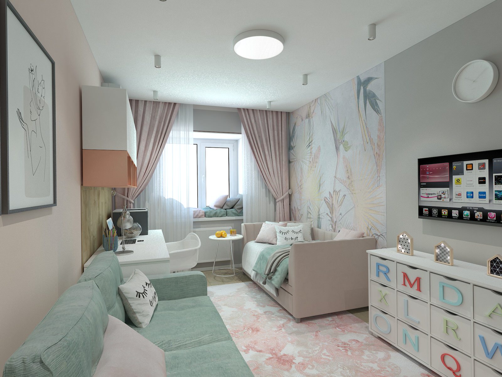 Проект 3-х комнатной квартиры в мкр. Южный