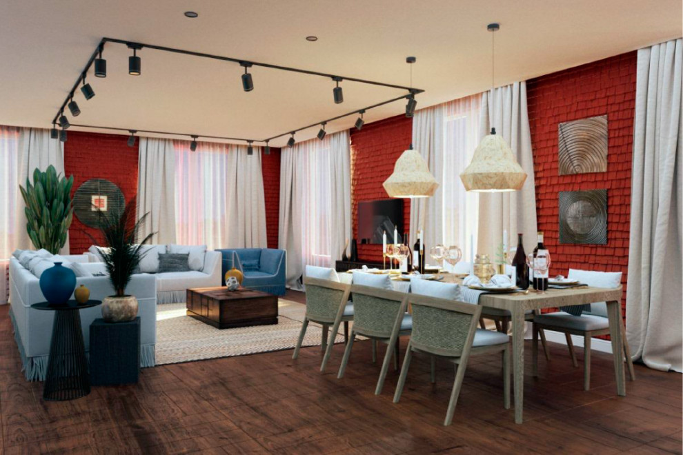 Ethnic+Contemporary apartment