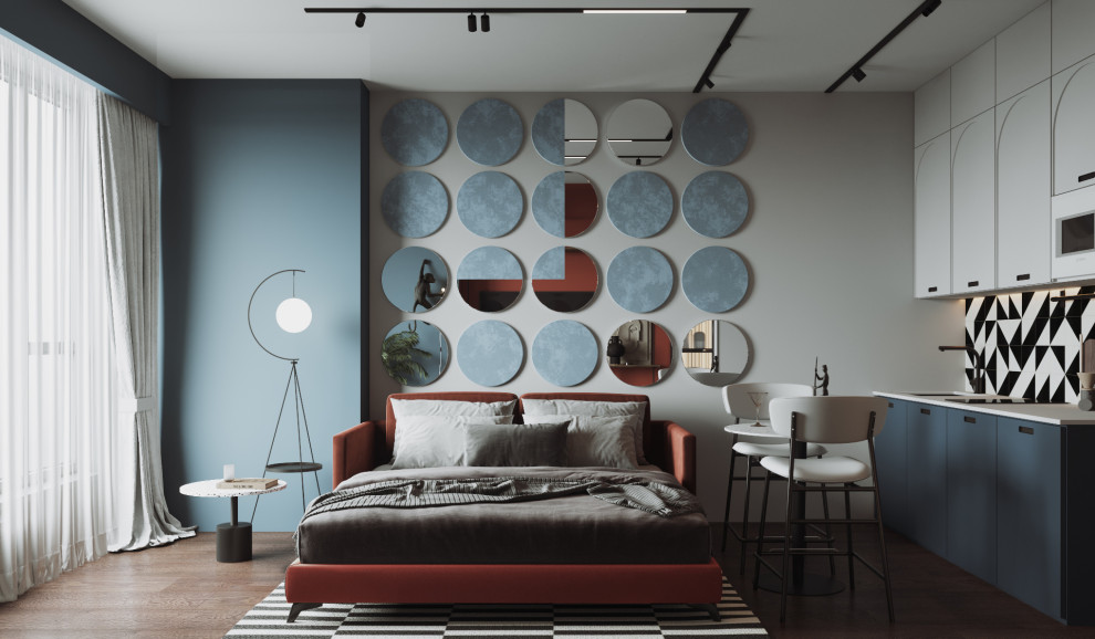 Студия в оливковом цвете