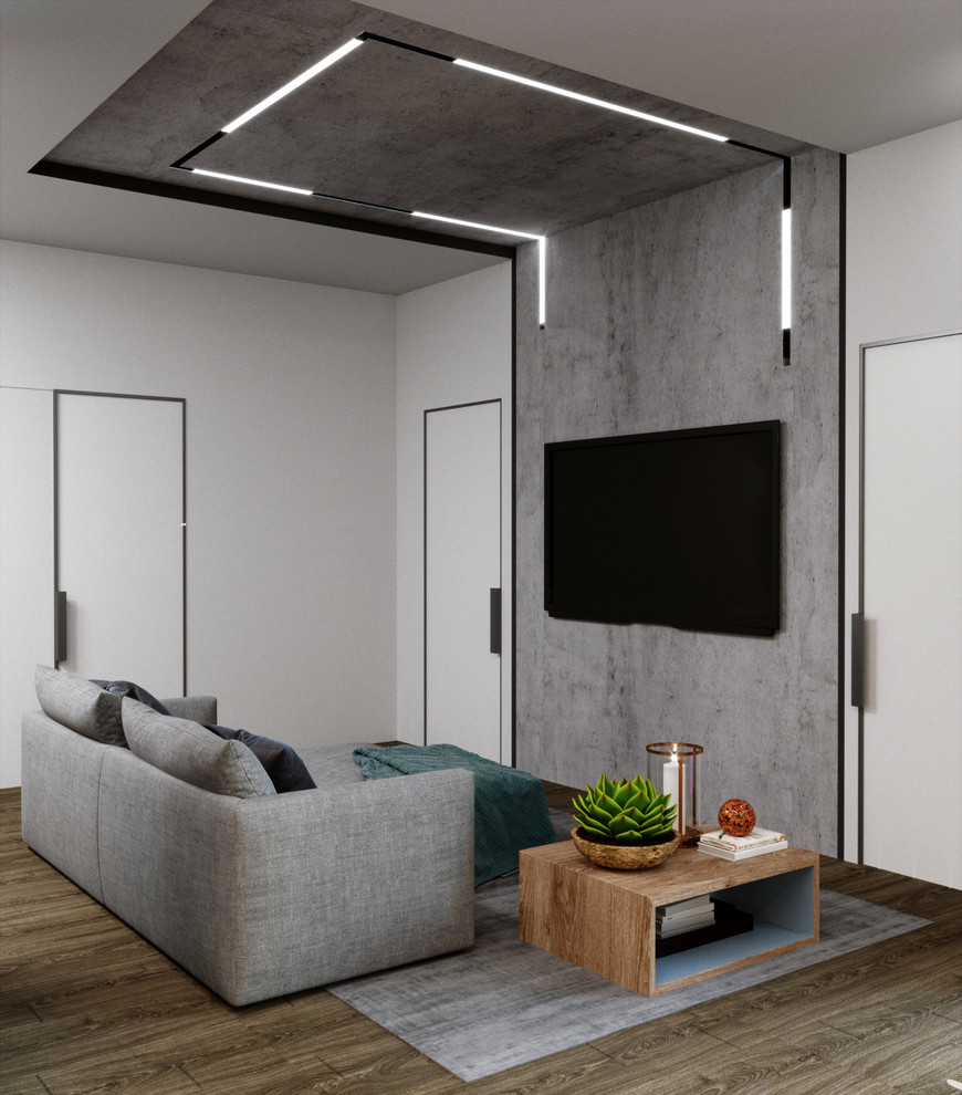 Дизайн интерьер квартиры в современном стиле (минимализм+лофт)