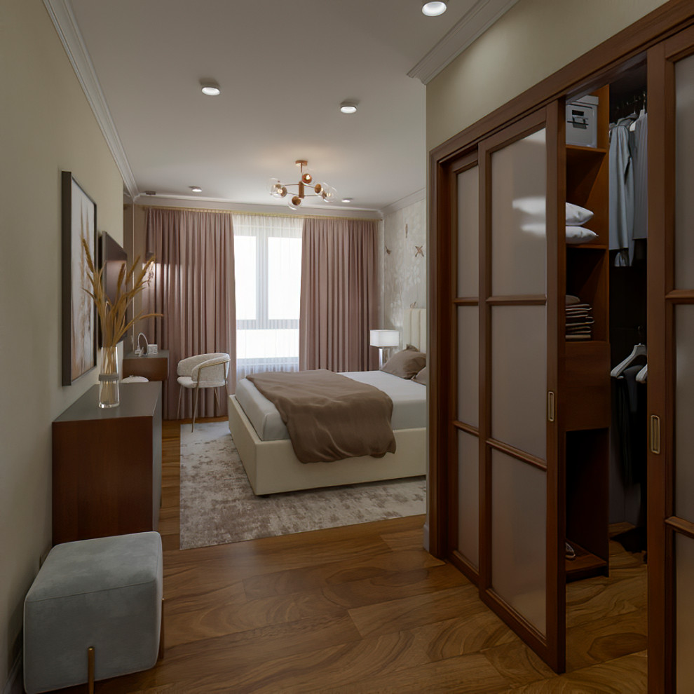 Спальня с гардеробной