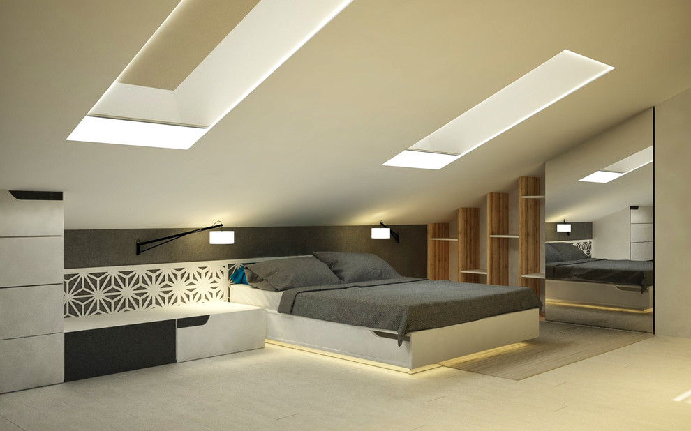 Спальня подростка в г.Уфа по ул. Российской(мансардный этаж).