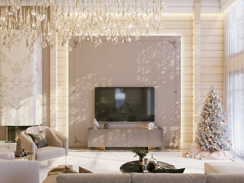 Загородный дом из бруса, Неоклассика