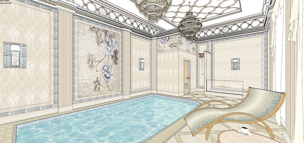 Эскизный дизайн-проект бассейна