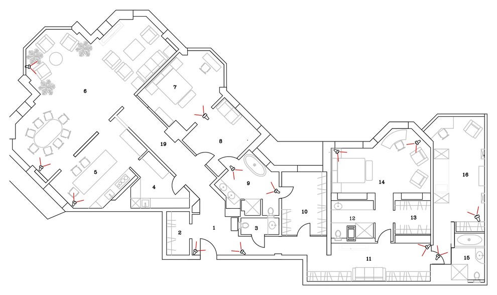 Объединение трех квартир