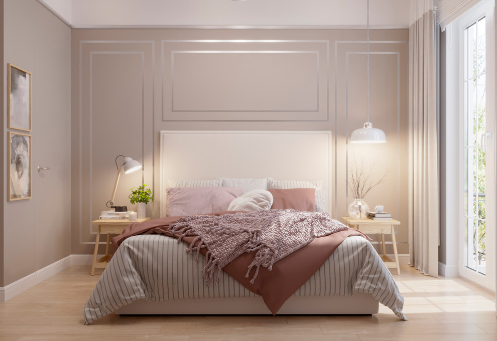 Спальня с гардеробной комнатой(9,5 кв.м)