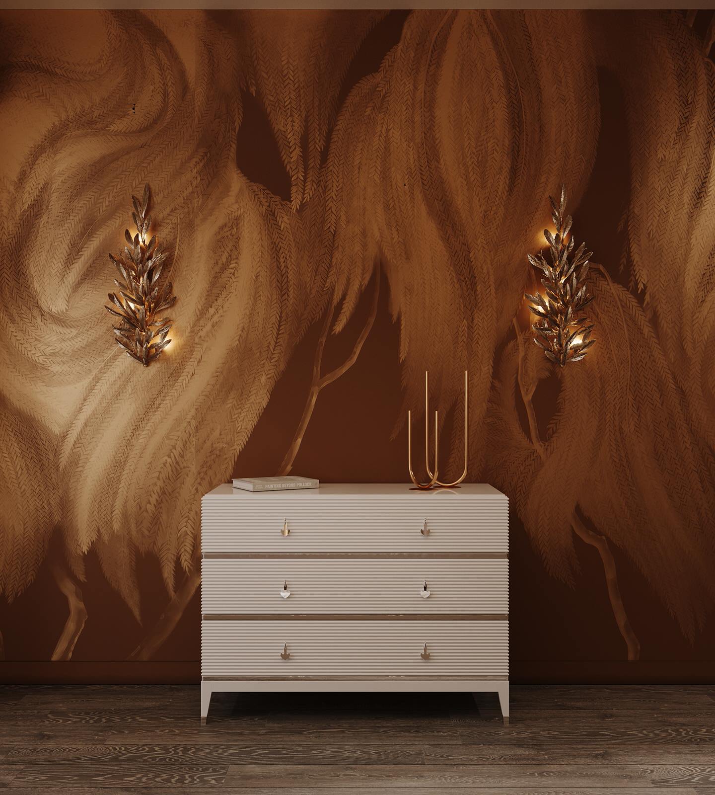 Интерьер загородного дома кардинально отличающийся от домов в округе