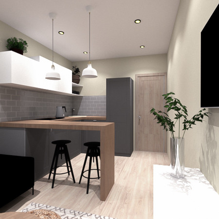 Квартира для девушки в скандинавском стиле