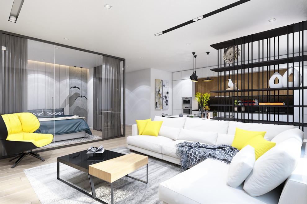 Квартира-студия с яркими акцентами, г. Подольск