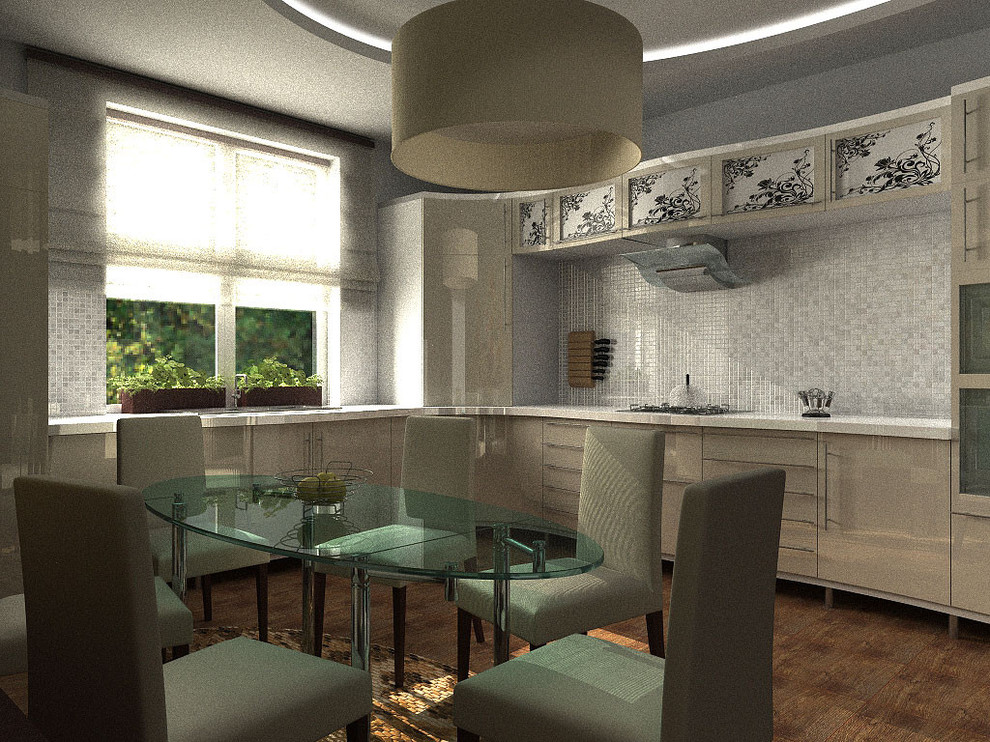 Двухэтажный дом минимализм