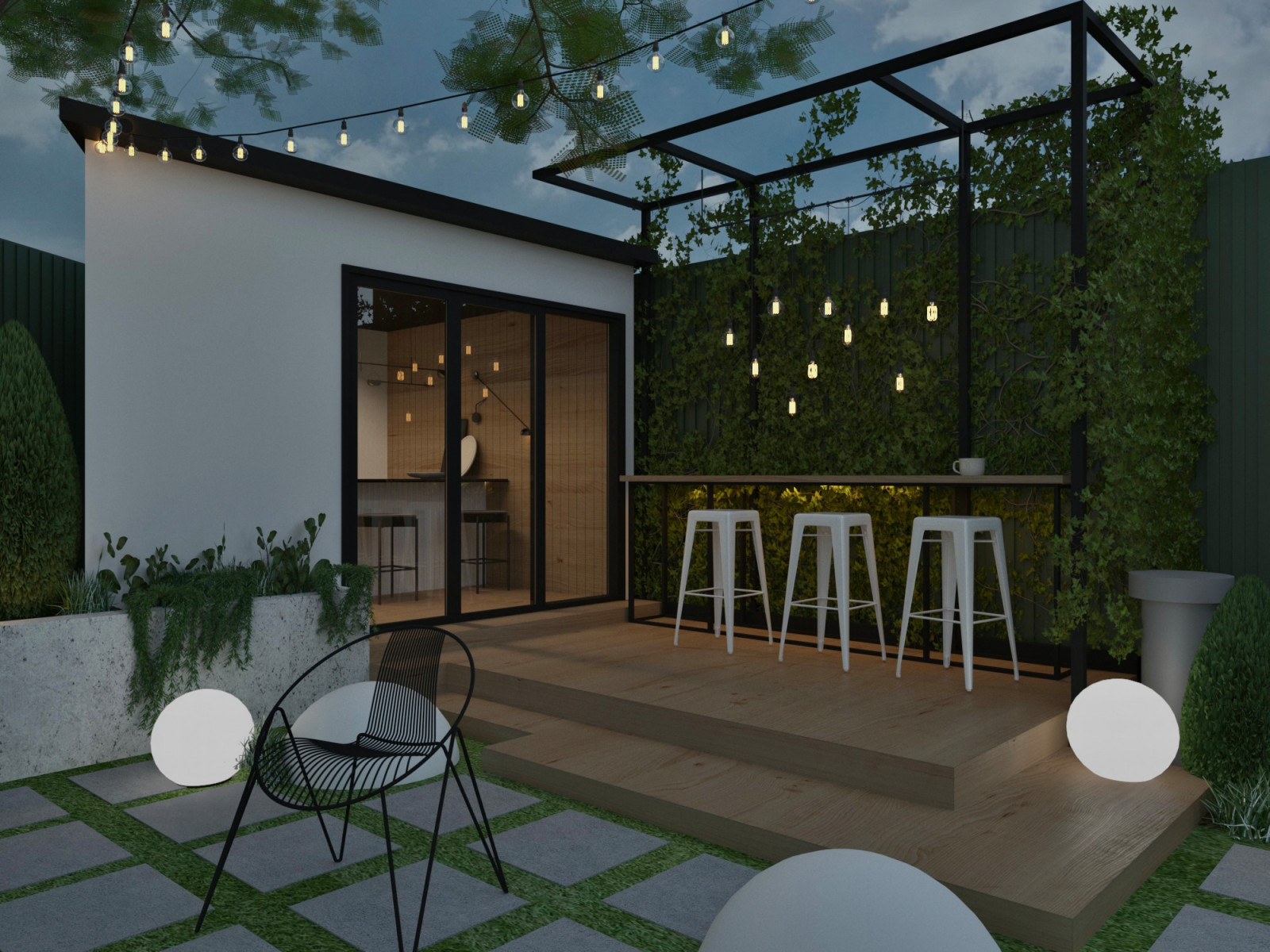 Ландшафтный дизайн двора