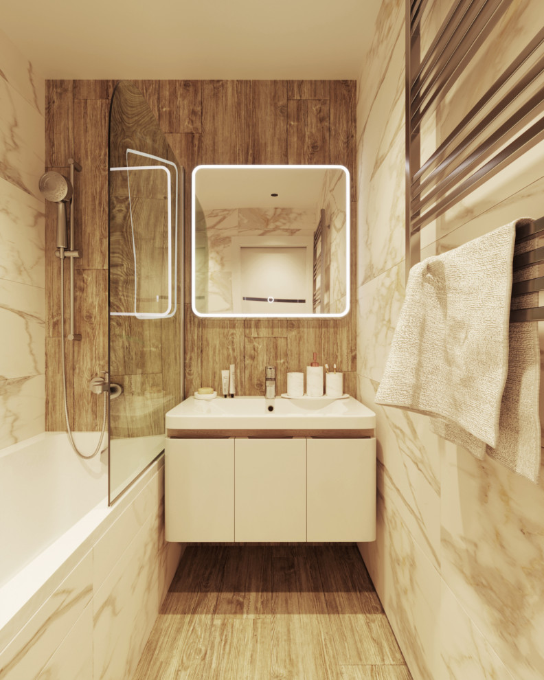 Квартира в оттенках синего для семейной пары