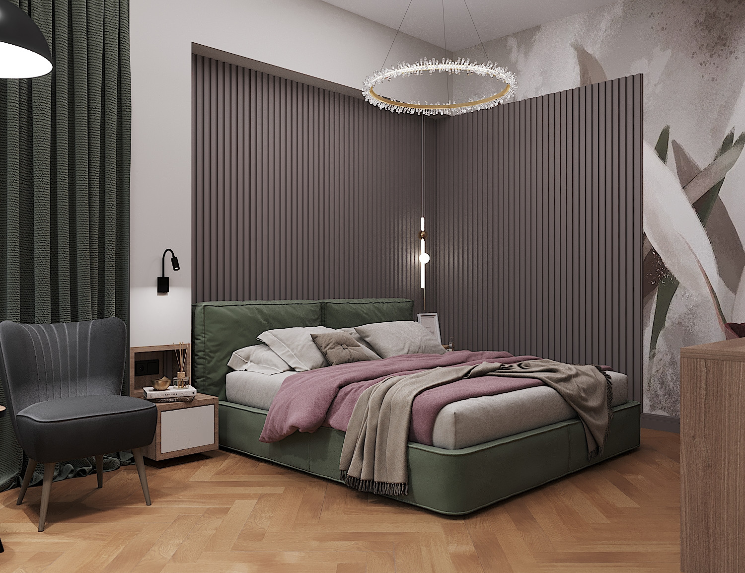 Дизайн интерьера 2го этажа загородного дома