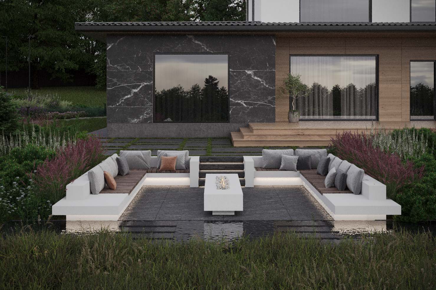 Сад на высоком берегу