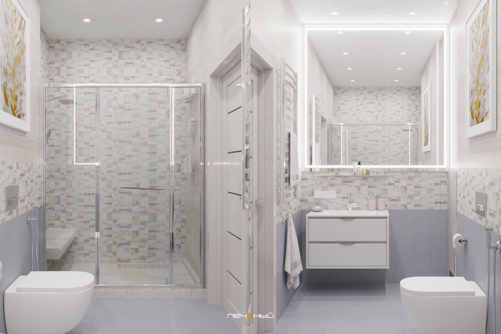 Современная трёшка в пастельных тонах