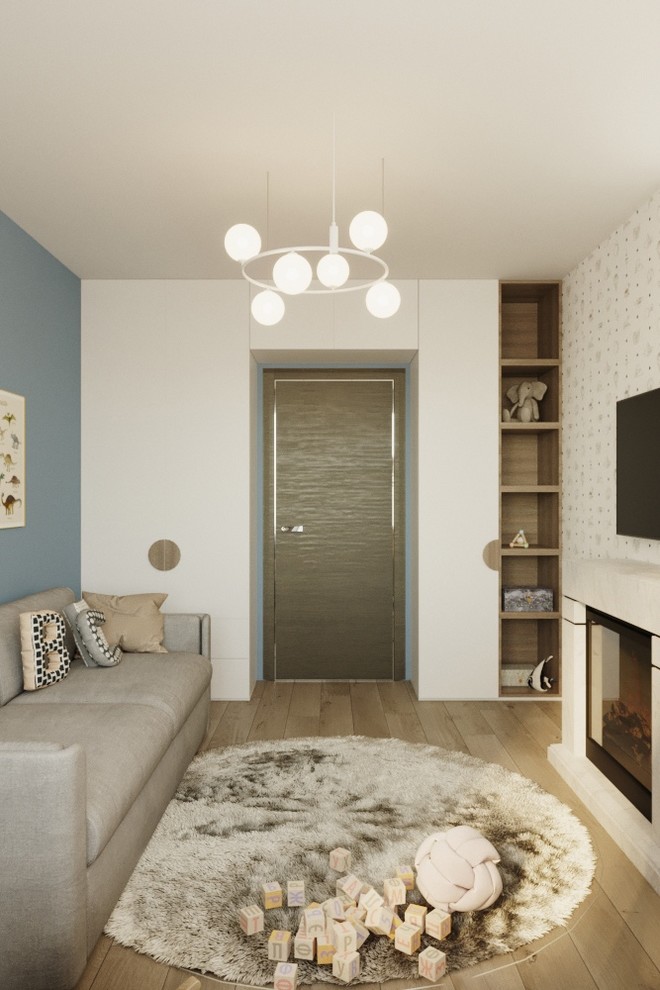 Дизайн - проект двухуровневой 4 к.кв 100 м2 в ЖК "Изумрудный"