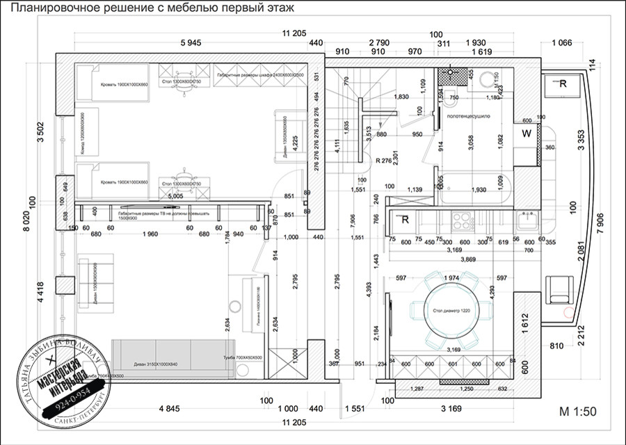 Дворянское Гнездо 2-уровневая кв в Пушкине