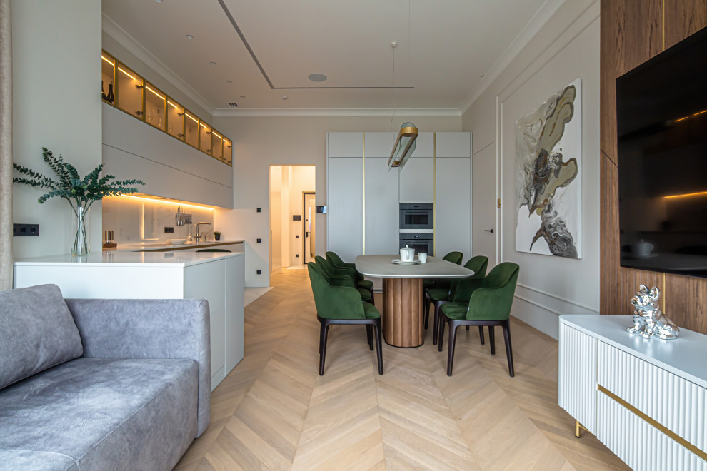 Реализованный проект квартиры в Неоклассике ЖК Eleven