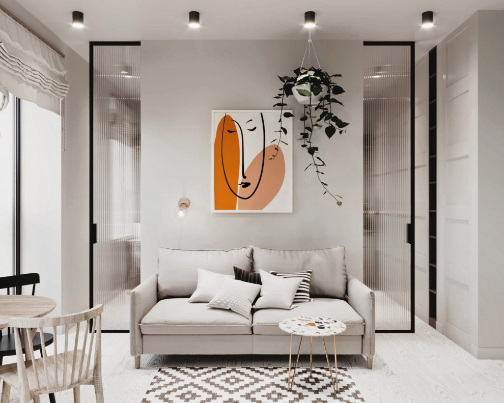 Обложка проекта: Однокомнатная квартира в стиле Бохо