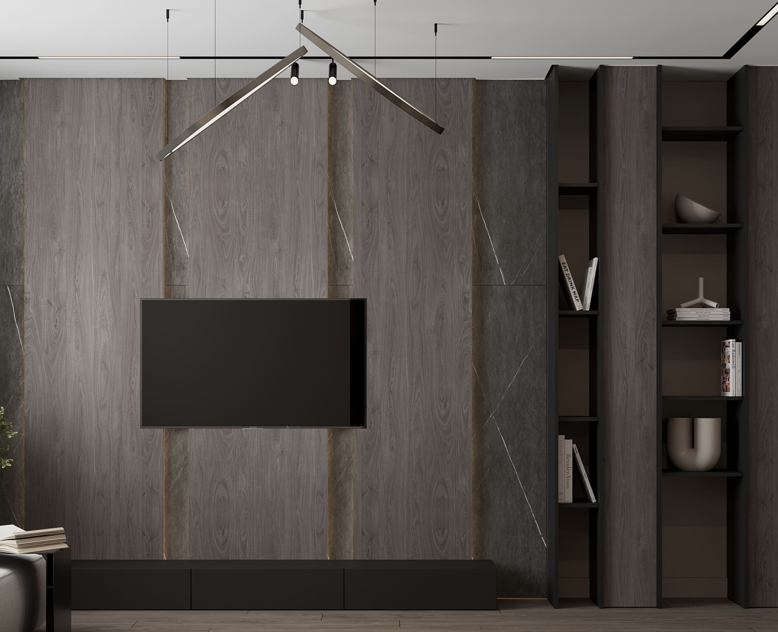 Дизайн-проект квартиры для семейной пары в современном стиле