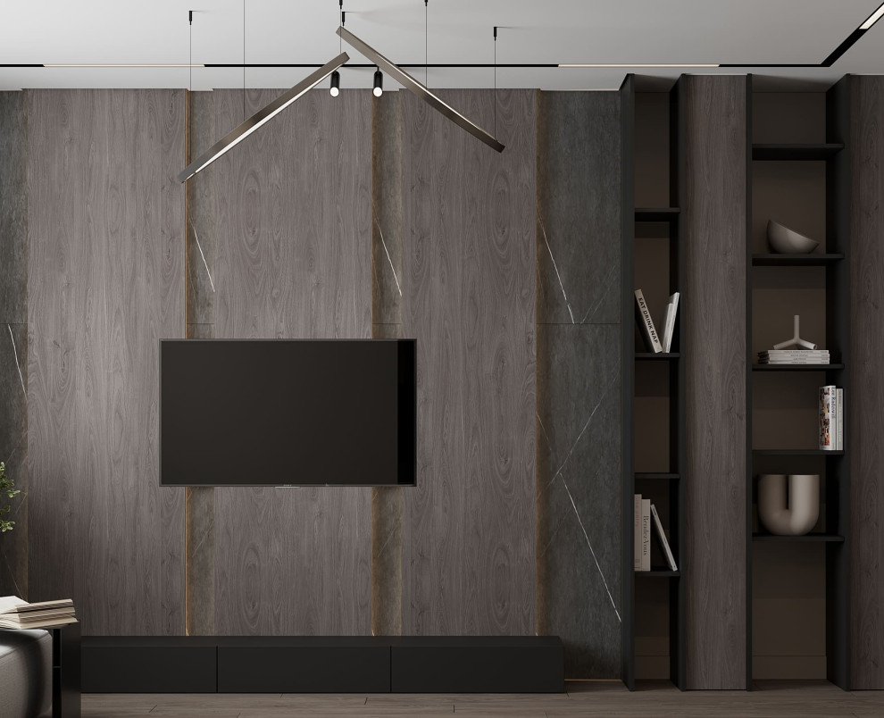 Дизайн-проект квартиры для семейной пары в современном стиле