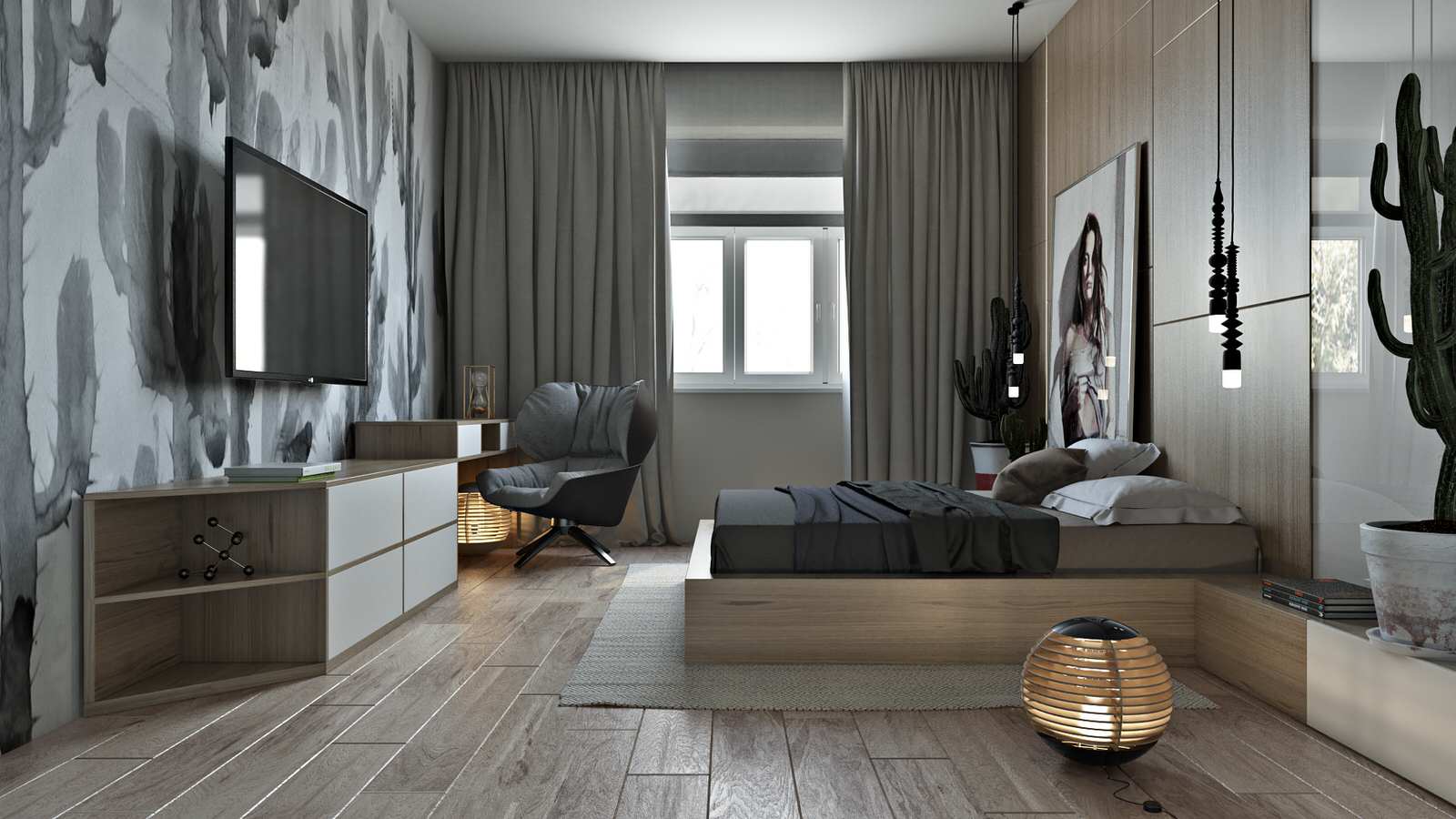 Спальни в современном стиле