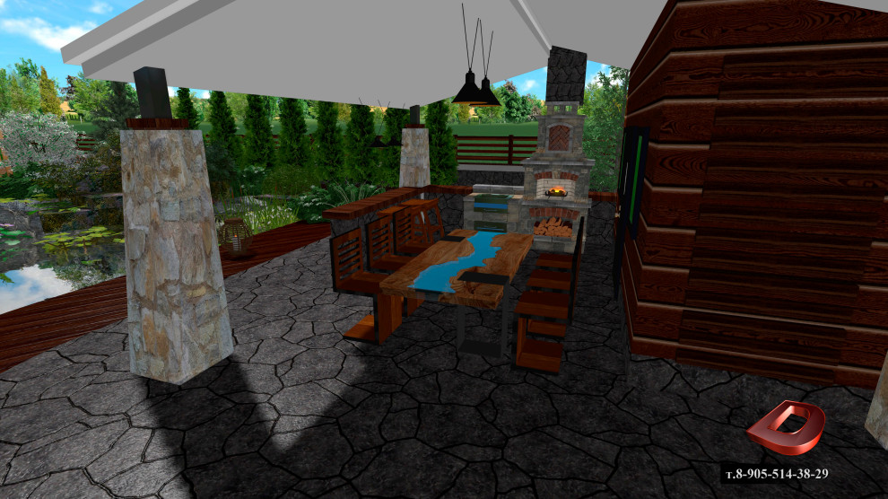 Проект ландшафтного дизайна участка 20 соток,