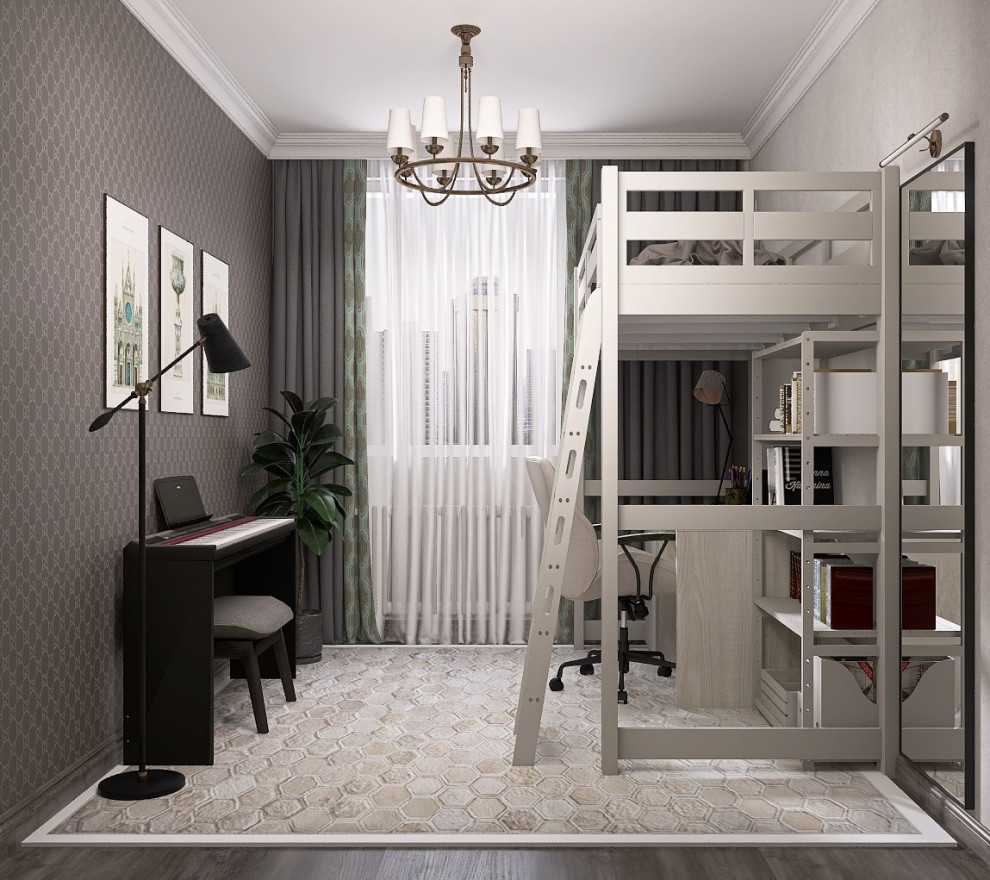 Обложка проекта: Многофункциональная комната для школьницы