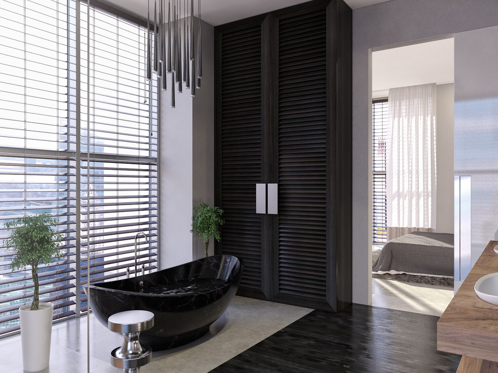 Апартаменты в Нью-Йорке, хозяйская ванная