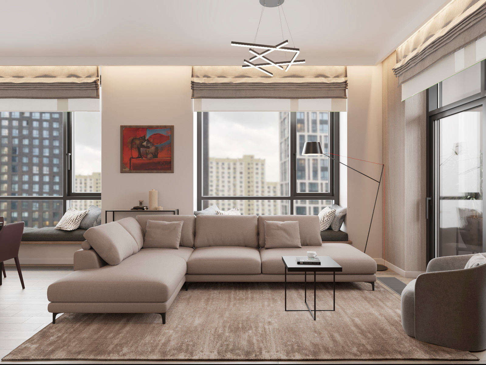 Дизайн интерьера квартиры 82 м.кв.