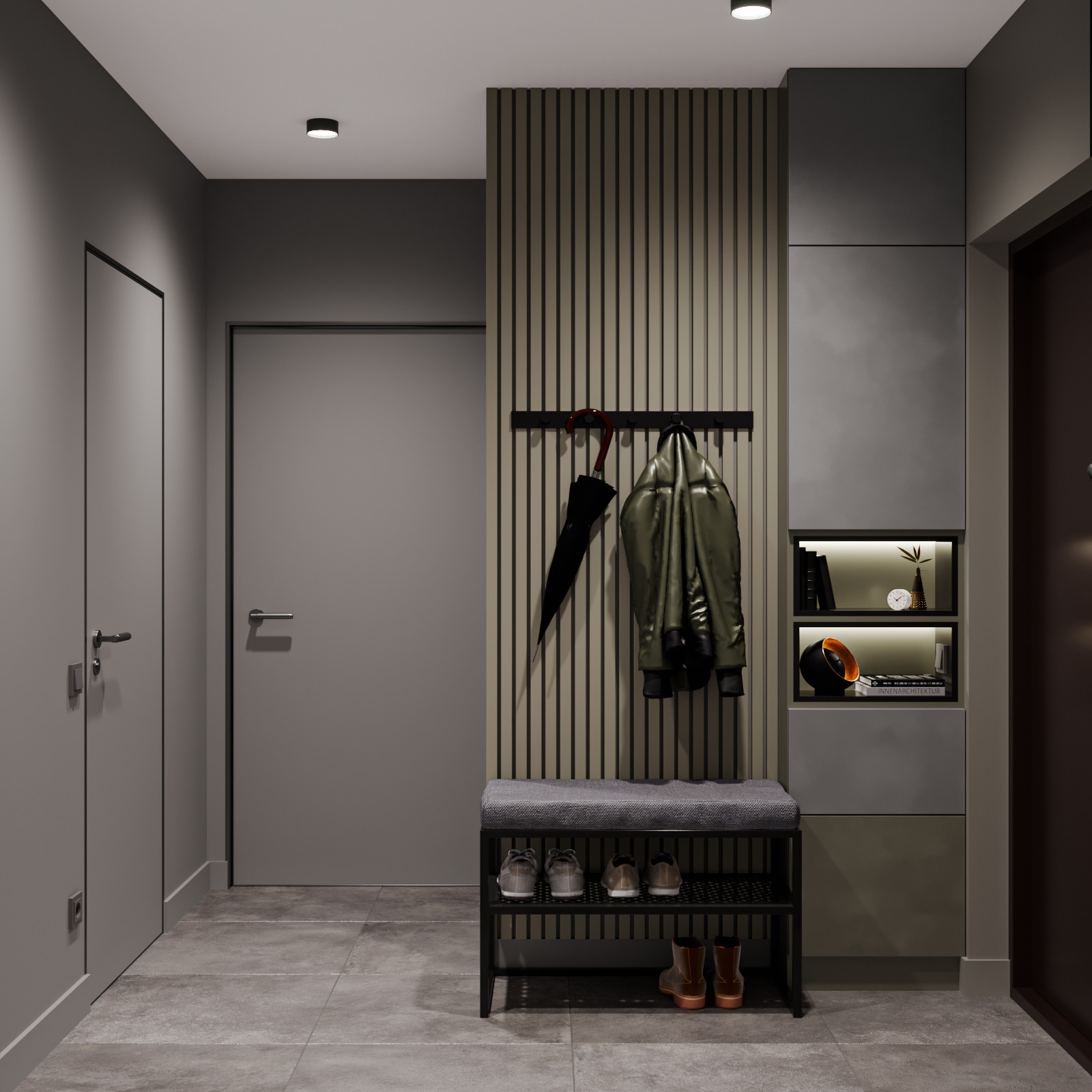 Blackflat. Квартира в ЖК Палаццио, 45 кв.м.