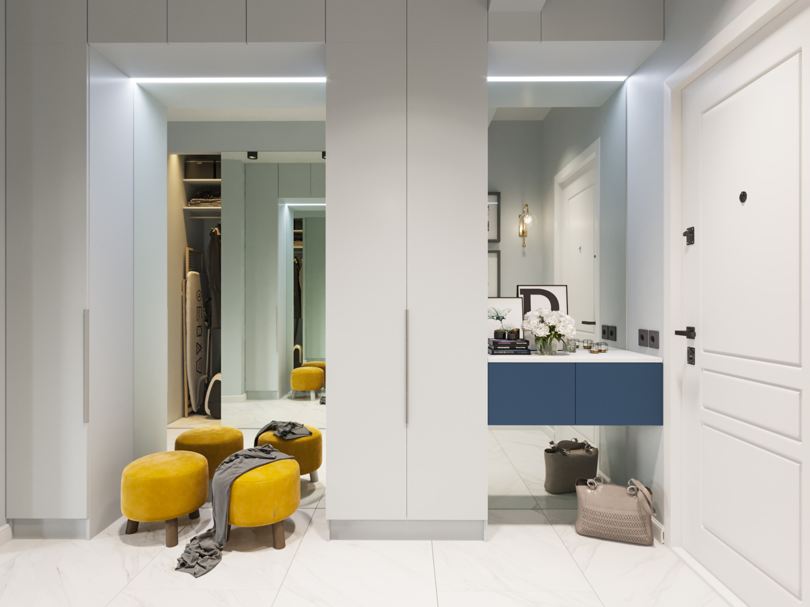 Двухкомнатная квартира 55 м.кв.