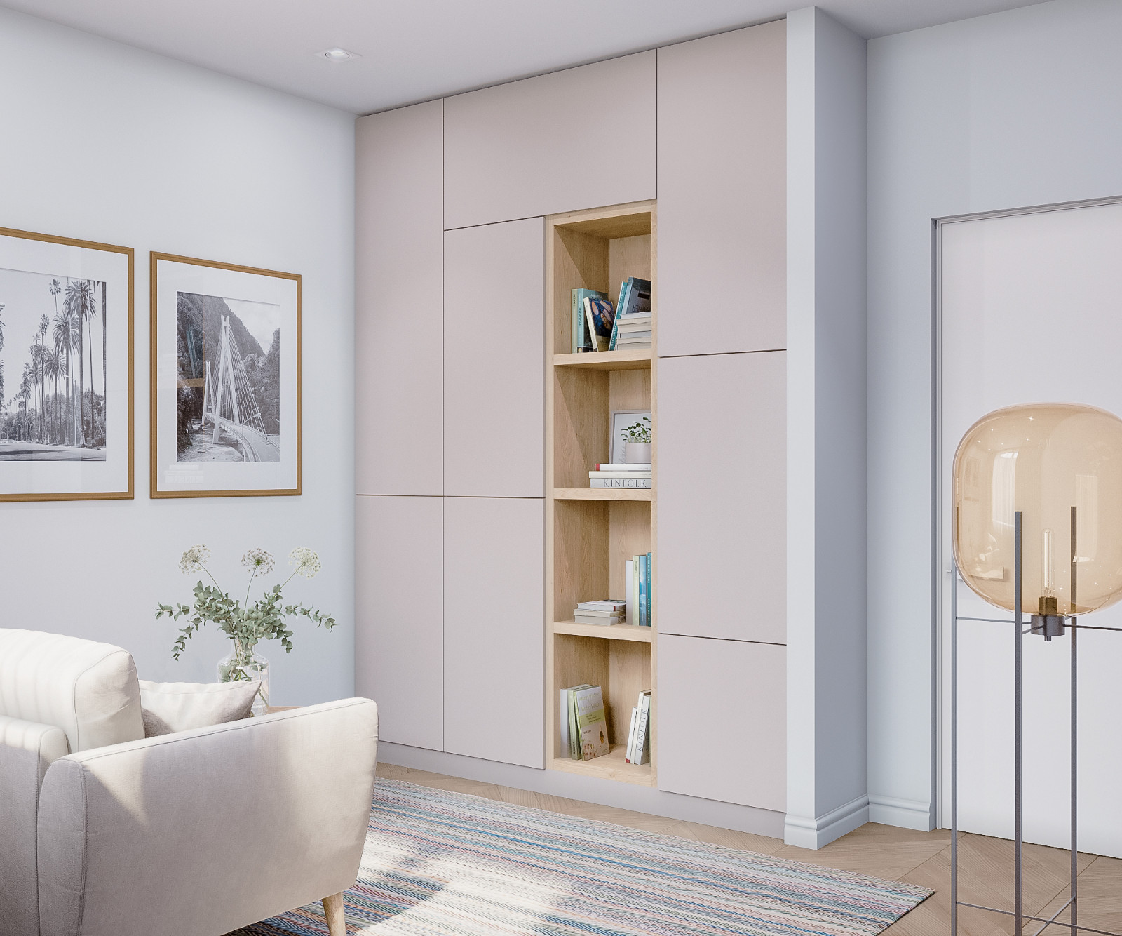 Светлая квартира в скандинавском стиле