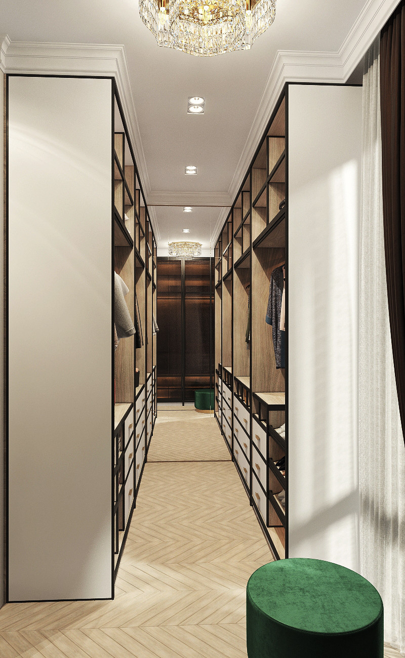 Двухэтажный дом в современной классике