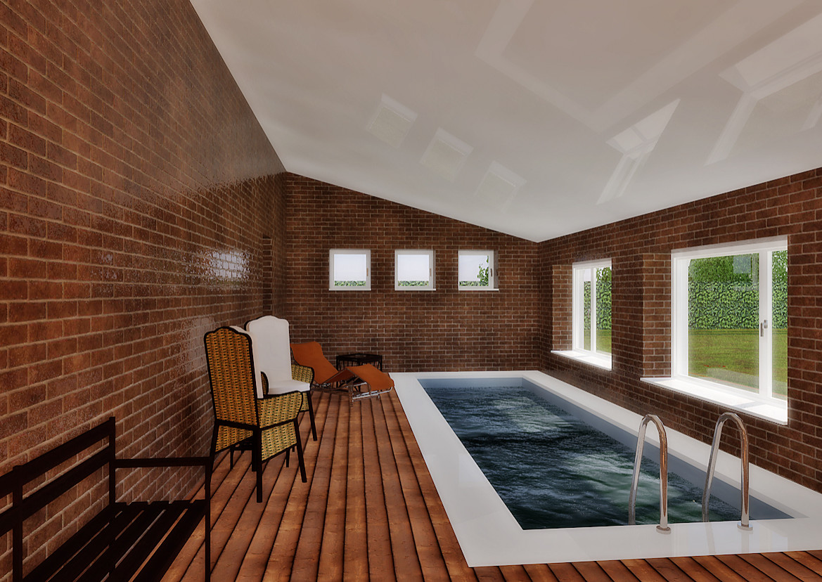 Классический особняк с сауной и бассейном