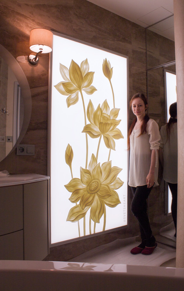 Световое панно барельеф подвесное