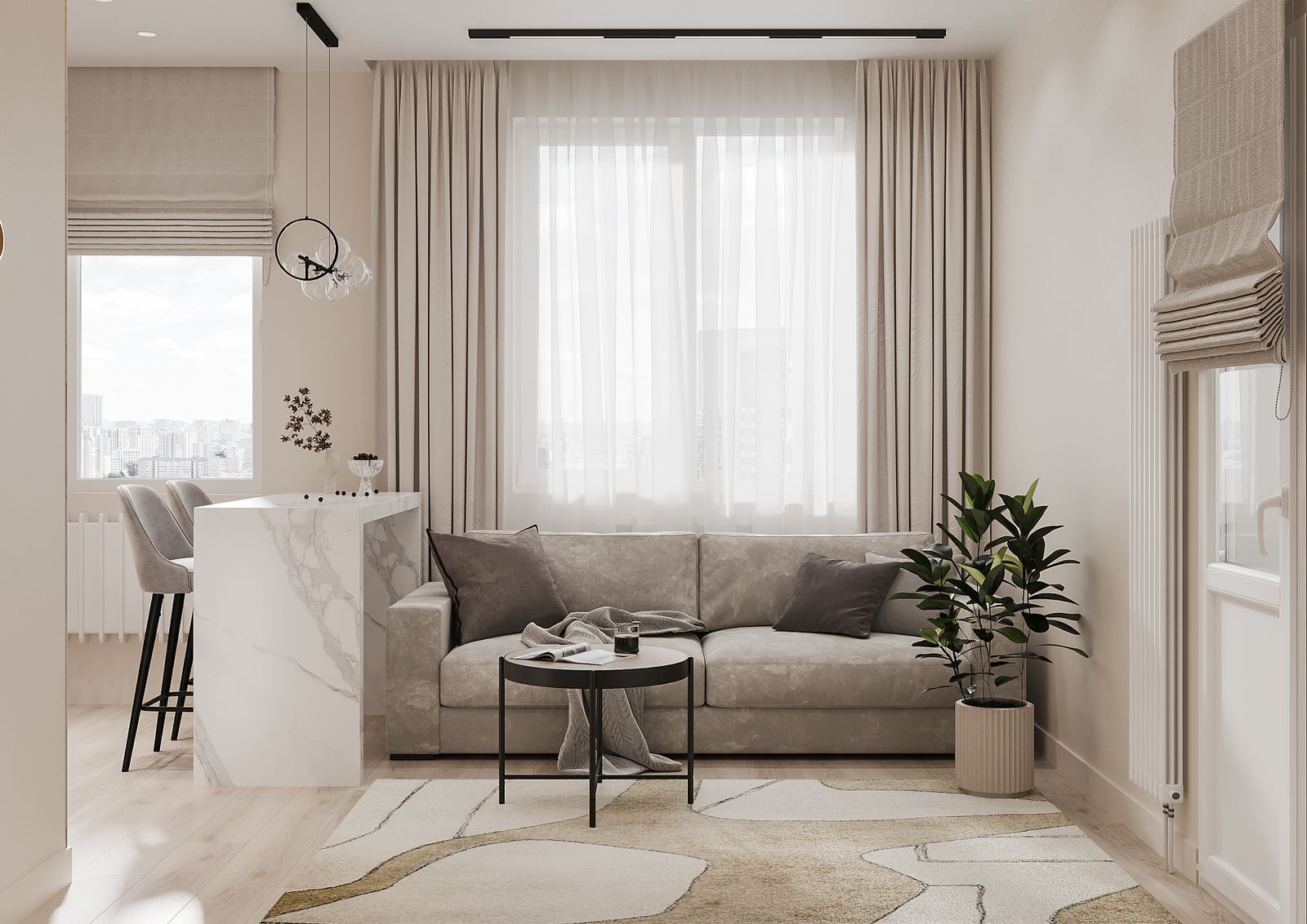 Обложка проекта: white с террасой