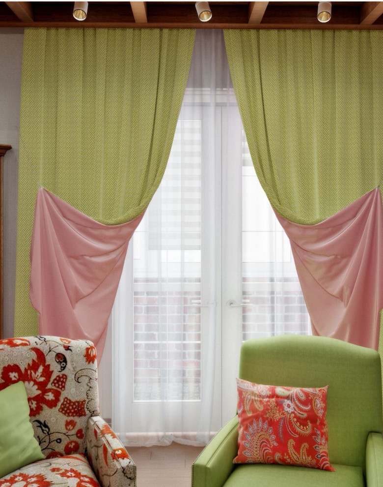 Проект квартиры 2015 года с элементами фольклора