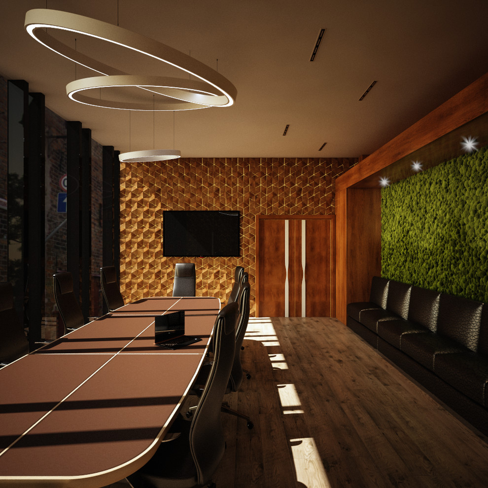 Обложка проекта: Переговорная в эко стиле