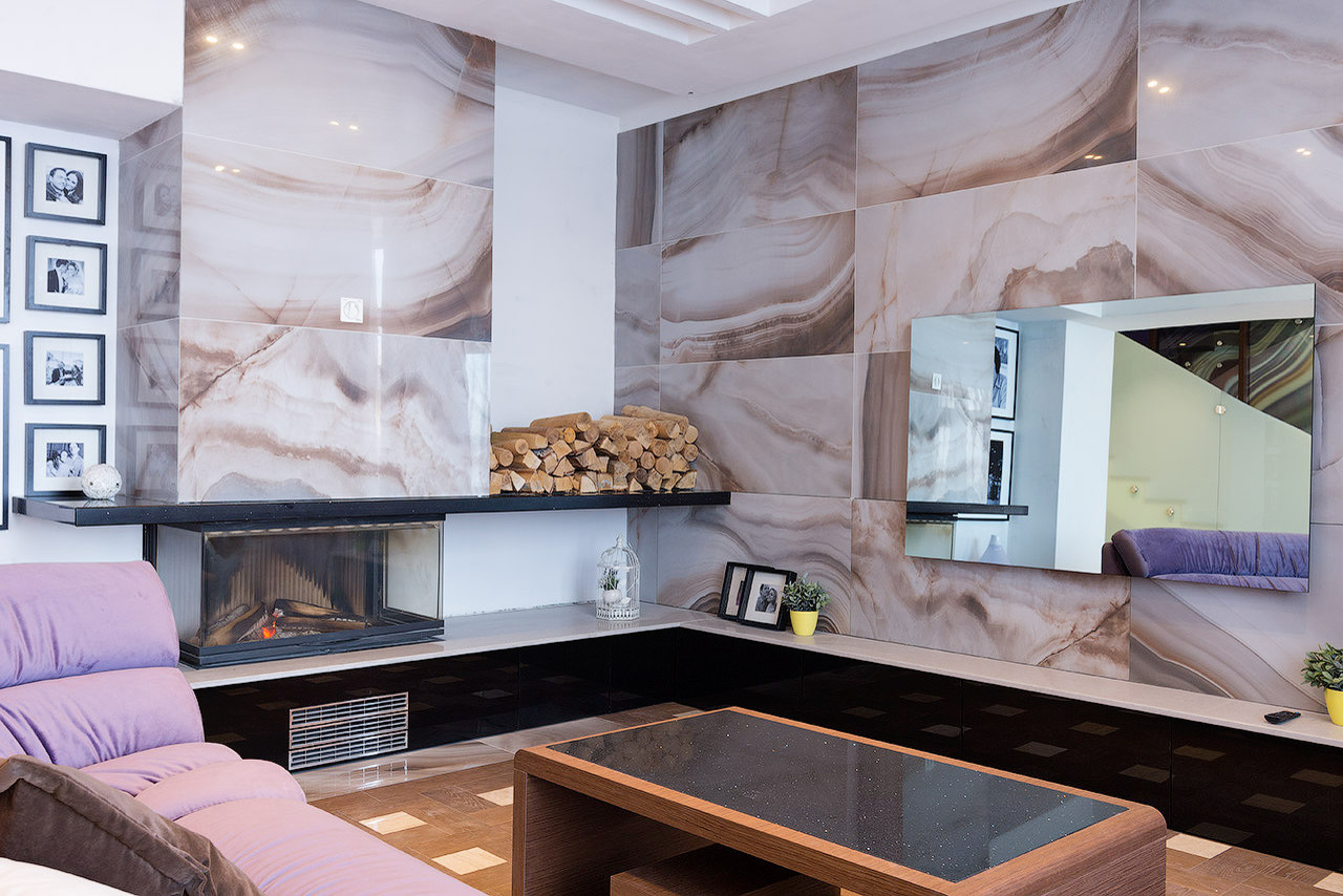 Дизайн гостиной в загородном доме