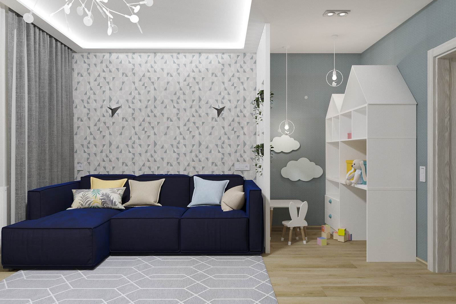 Обложка проекта: Скандинавская двушка для молодой семьи