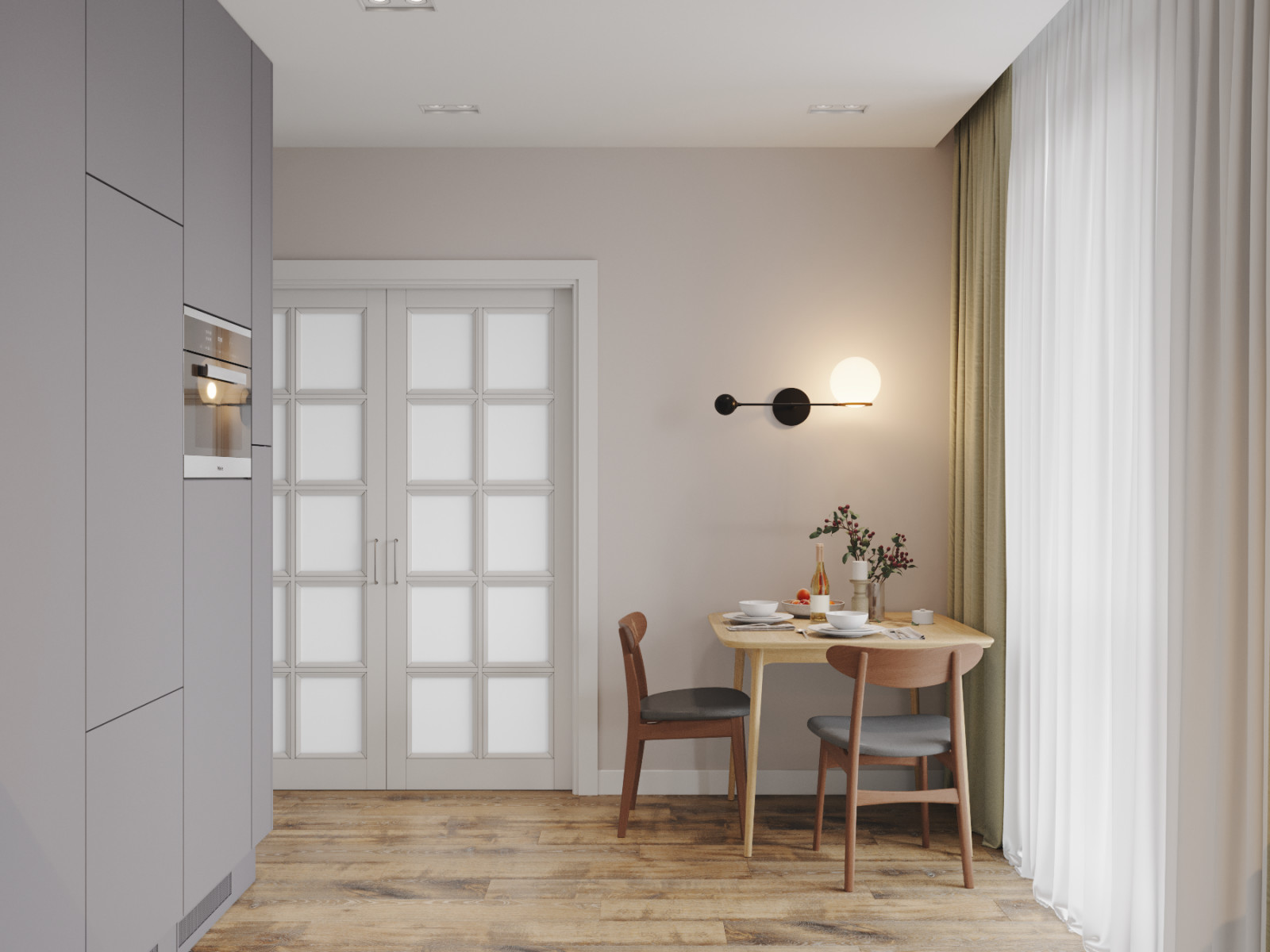 Трехкомнатная квартира в ЖК "Новый Оккервиль"