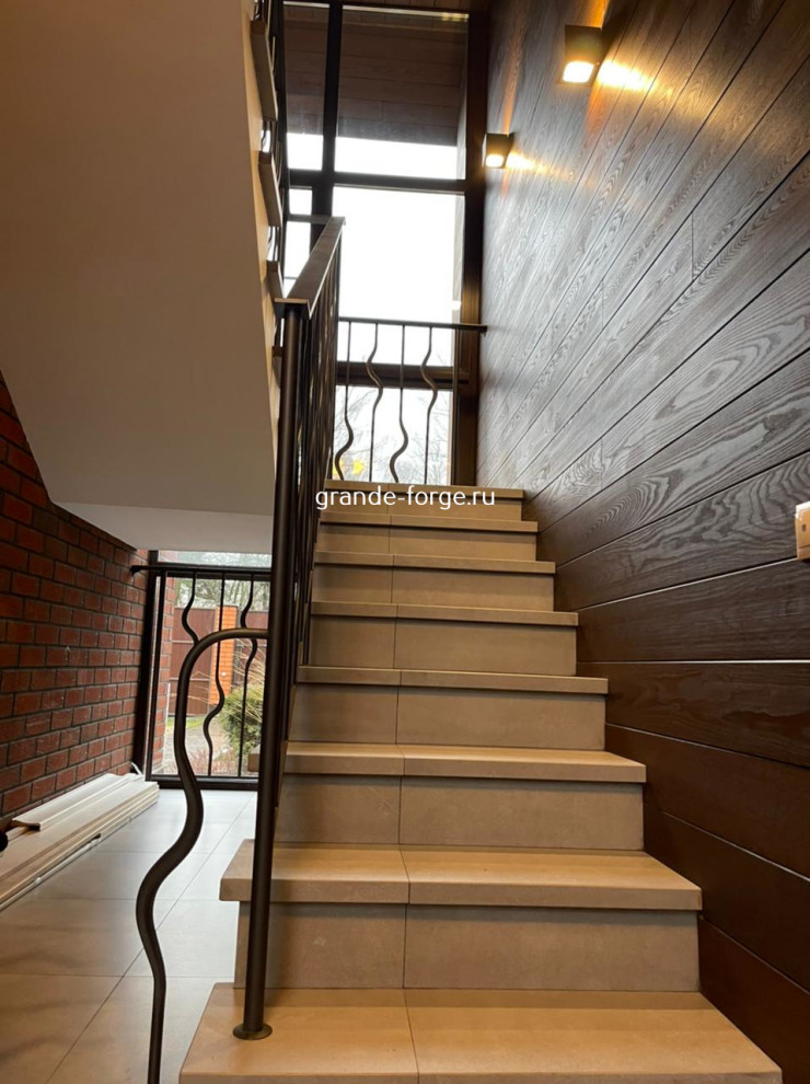 Лестница, латунное ограждение, Grande forge(Франция), коллекция "Графиня"