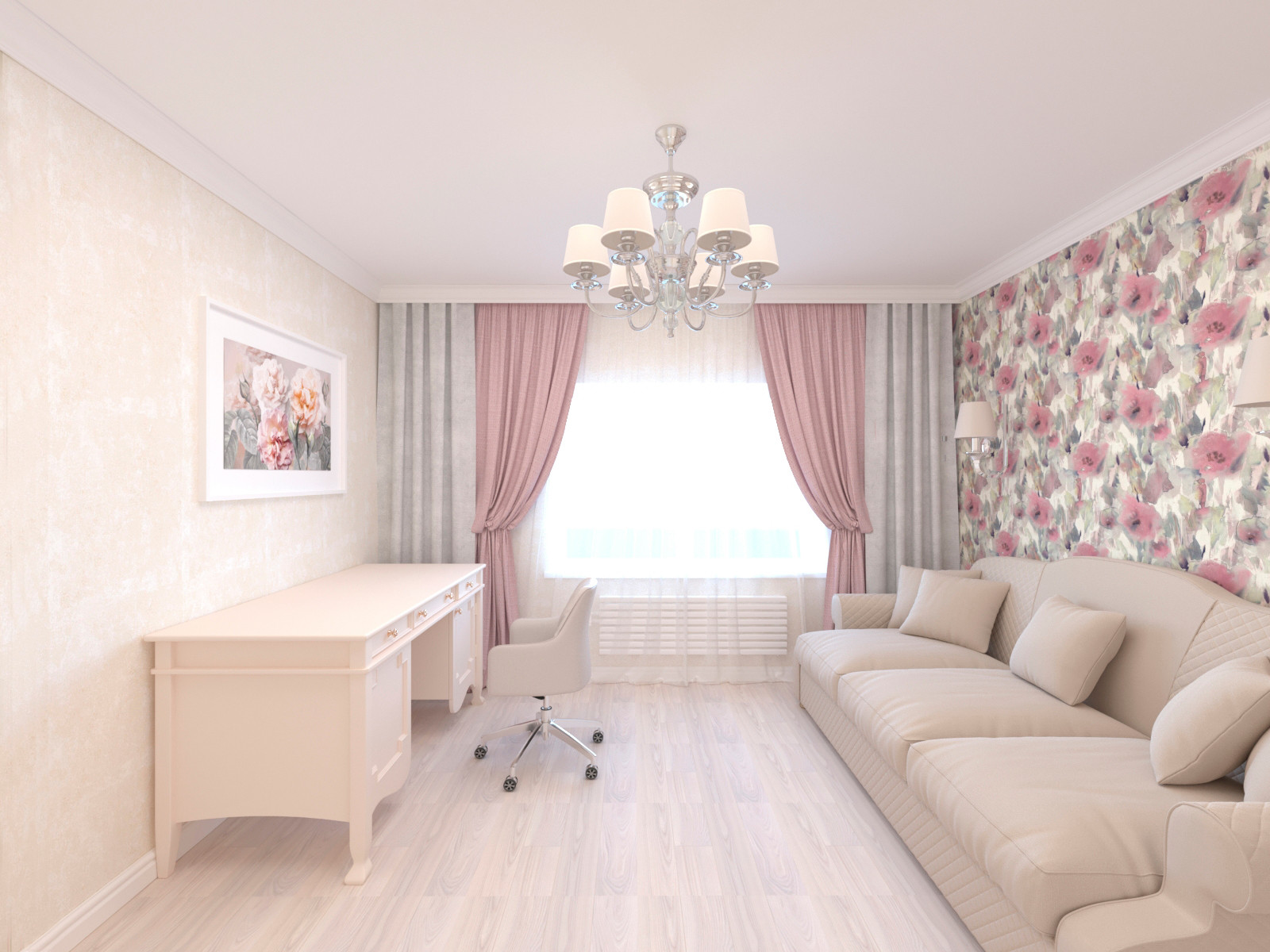 "Подмосковная Ривьера". Дизайн 3-х комнатной квартиры