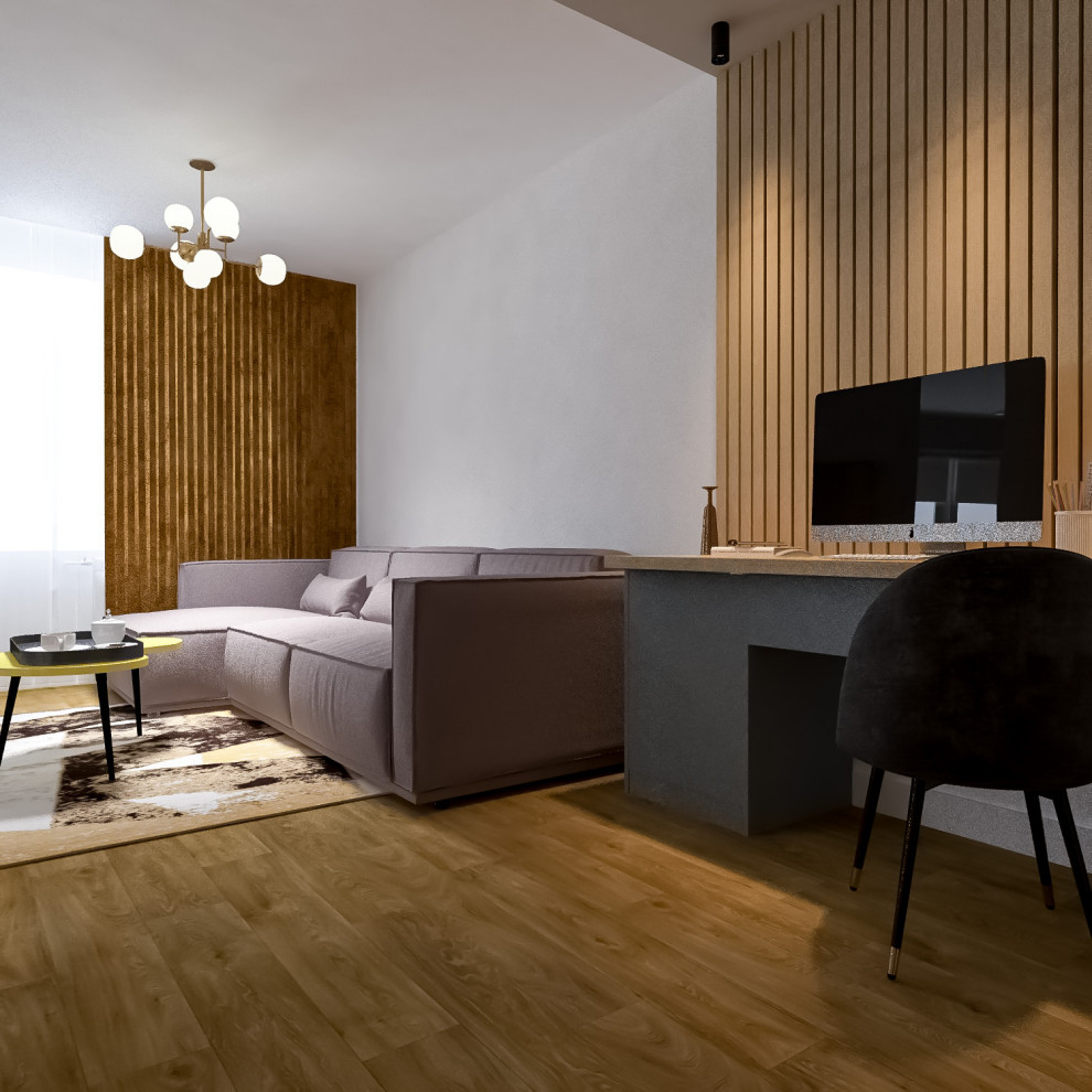 2020. 05. 02. Проект дизайна интерьера квартиры (гостиная 2)