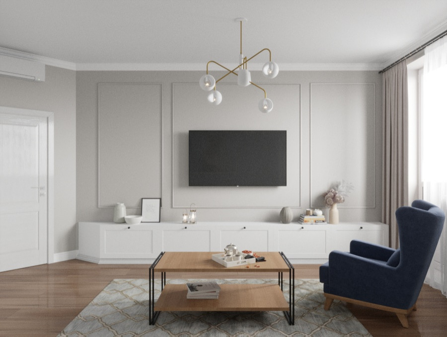 Дизайн-проект для двухкомнатной квартиры. 63.33 кв.м