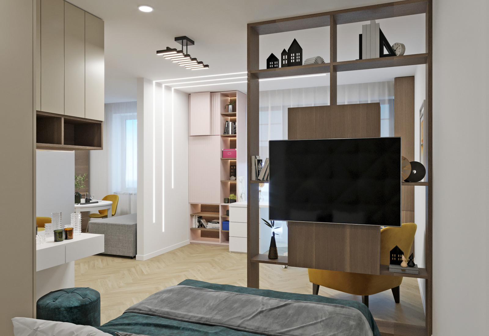 Интерьер для девушки-студентки