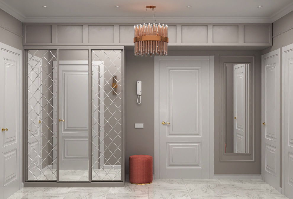 Обложка проекта: 3d визуализация прихожей в ЖК на Октябрьской набережной, Санкт-Петербург