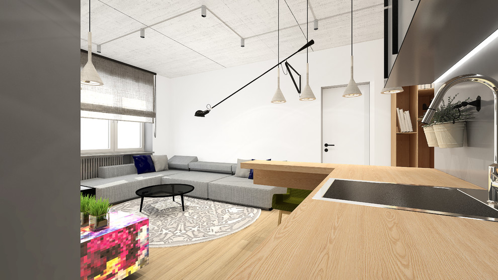 Жилая квартира для молодой пары без детей, 64 кв.м.