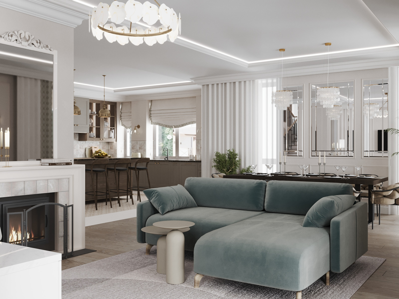 Дизайн-проект частного дома 270м2 2 этажа